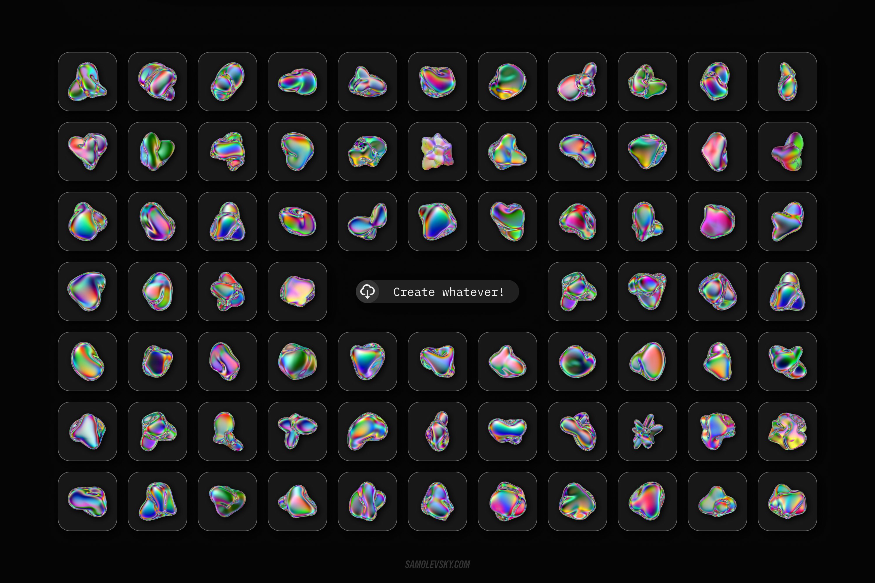 iridescent-liquid-3d-shapes-collection-15-