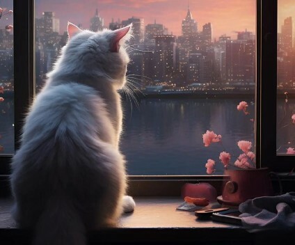 猫咪经常看窗外 