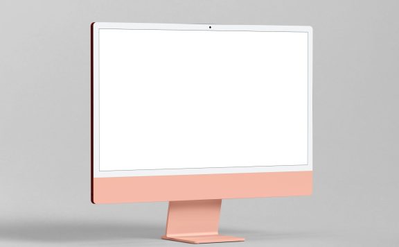 电脑iMac显示器一体机网页UI界面设计作品展示贴图样机