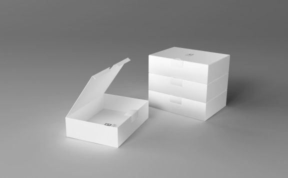 创意盒型抽拉翻盖扣盖包装盒子LOGO贴图样机效果