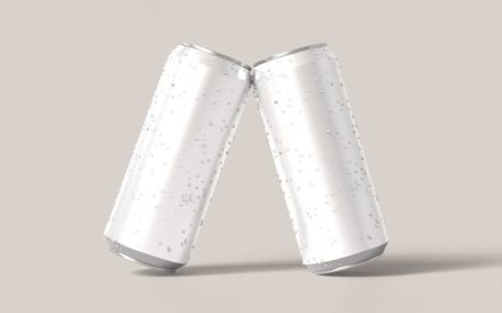 饮料汽水可乐易拉罐气泡水珠啤酒罐子样机