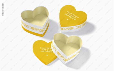 高端包装盒礼盒天地盖心形异形飞机盒样机