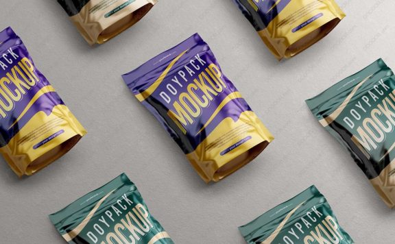 高端亮膜自封袋自立袋食品包装样机