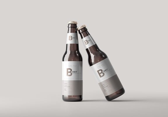 啤酒瓶玻璃饮料瓶模型样机