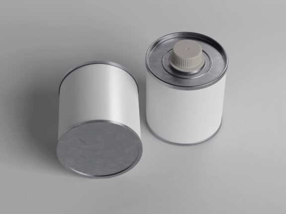 铝罐锡罐铁罐油漆啤酒罐子包装样机设计