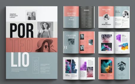 作品集设计模板 (INDD)