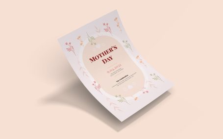 母亲节 – 传单 (AI,EPS,PSD)