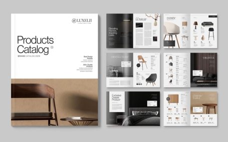 产品目录宣传册模板 (INDD)