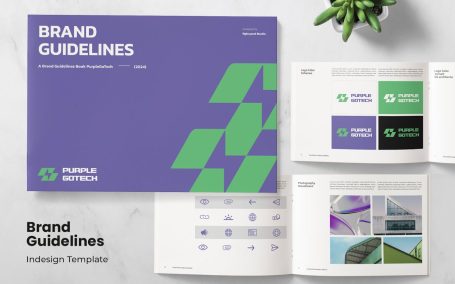 景观品牌指南画册模版 (INDD)