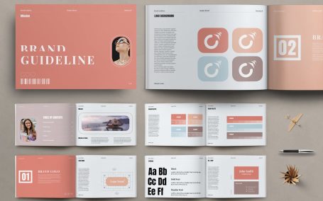 品牌指南画册模版 (INDD)