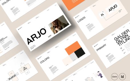 品牌指南画册模版 (INDD)