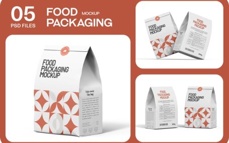 食品纸袋模型样机 (PSD)