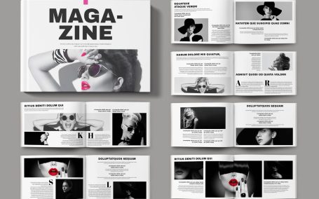 杂志版面景观 (INDD)