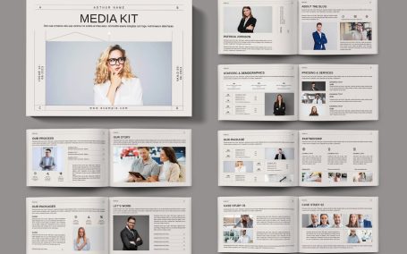 媒体工具包布局横向 (INDD)