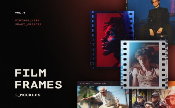 电影框架模型样机 (PSD)