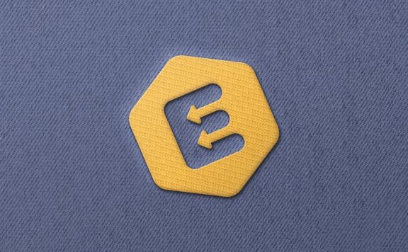 绣花徽标LOGO设计模型样机 (PSD)