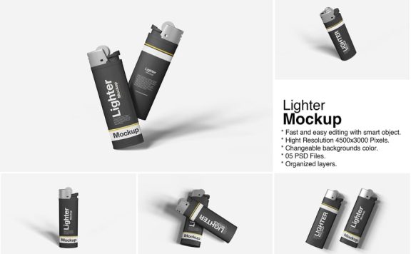 打火机模型样机 (PSD)