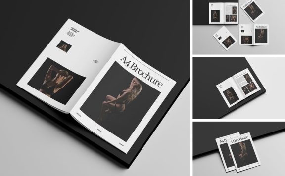 小册子目录模型样机 (PSD,PDF)