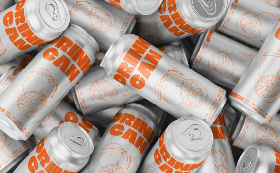 喝酒易拉罐模型样机 (PSD)