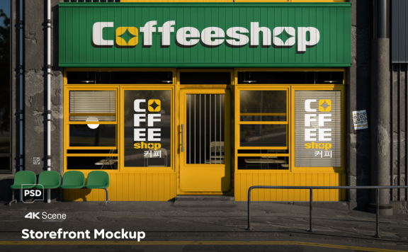 店面模型样机 (PSD)