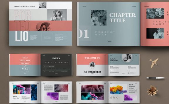 作品集设计模板 (INDD)