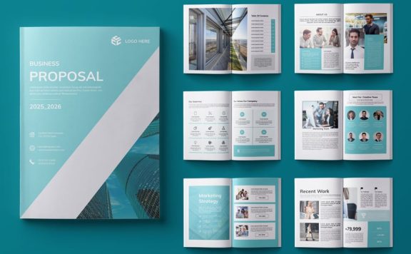 商业提案模板 (INDD)