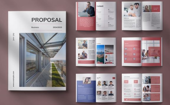 商业提案模板 (INDD)