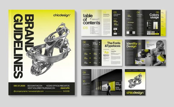 品牌指南模板 (INDD)