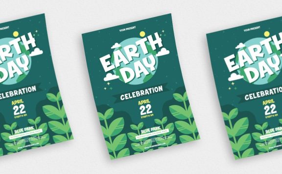 地球日庆祝活动 Vol.2 – 传单、海报 AS (AI,EPS,PSD)