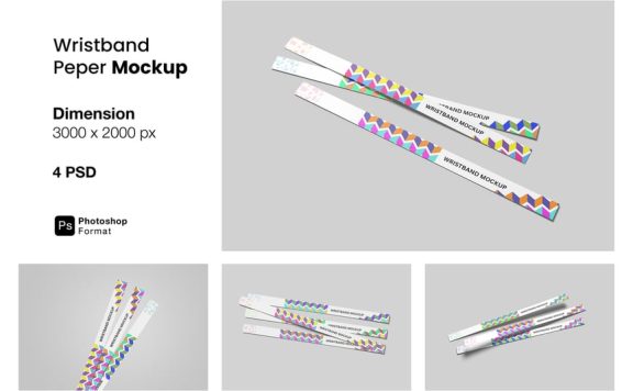 腕带纸模型样机 (PSD)