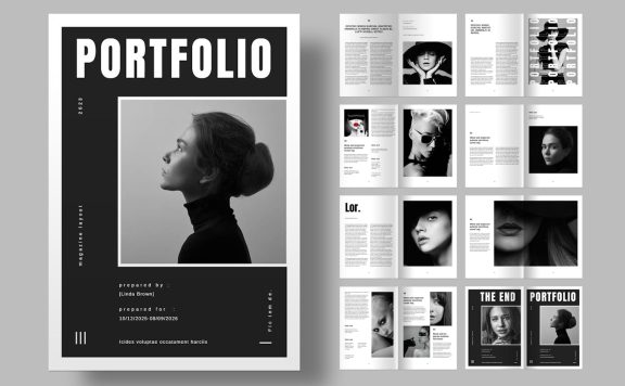 作品集杂志布局 (INDD)