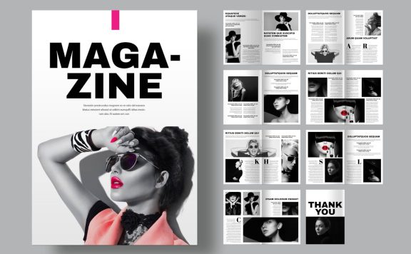 多图杂志杂志版式 (INDD)