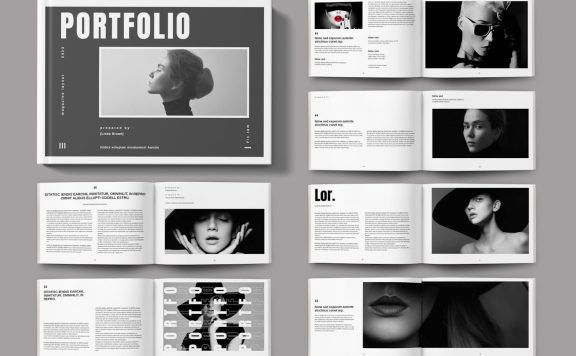 作品集杂志布局景观 (INDD)