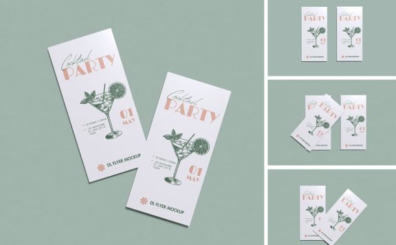 DL传单模型样机 (PSD,PDF)