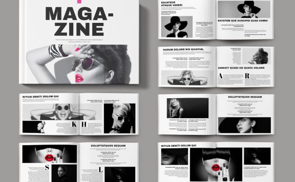 杂志版面景观 (INDD)