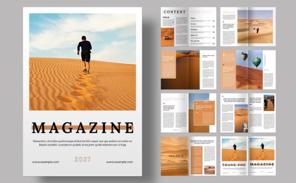 大图画册杂志版式 (INDD)