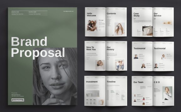 品牌提案模板 (INDD)