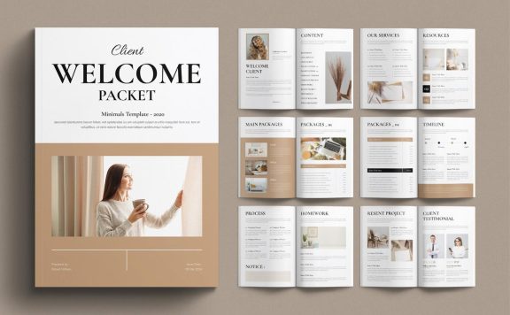 产品&服务介绍画册杂志模板 (INDD)