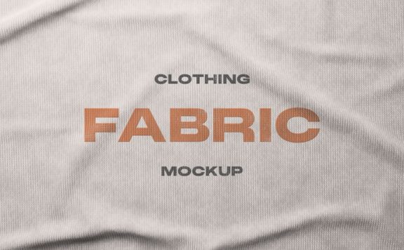 面料徽标LOGO模型样机 (PSD)