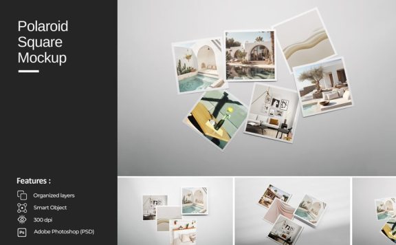 宝丽来方形模型样机 (PSD)