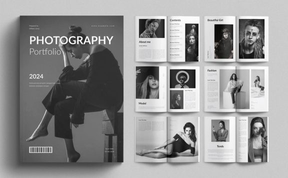 摄影作品集模板 (INDD)
