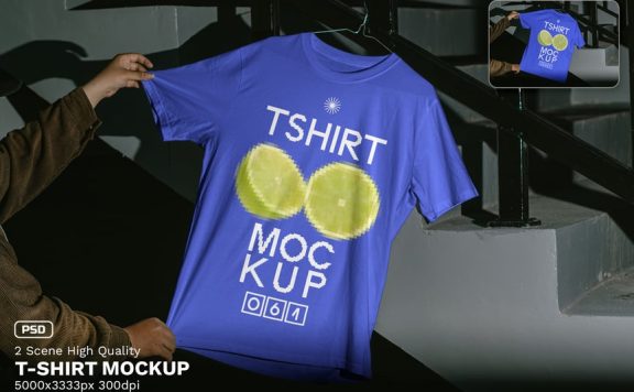 T恤模型样机 (PSD)