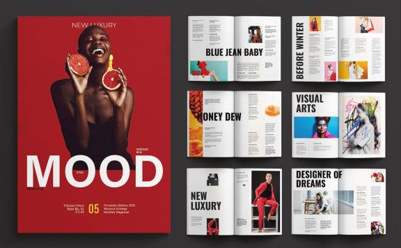 大图杂志模板 (INDD)