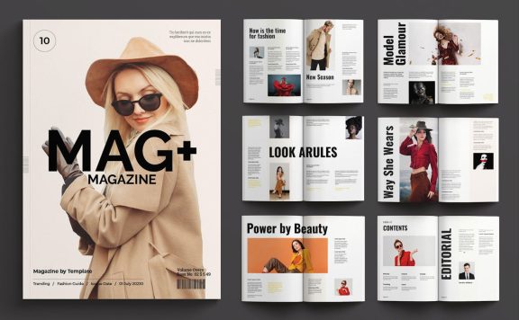 大图杂志模板 (INDD)