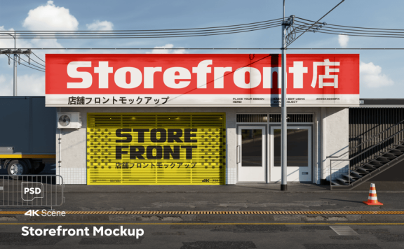 店面模型样机 (PSD)