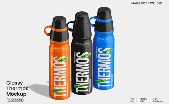 保温杯模型样机 (PSD)