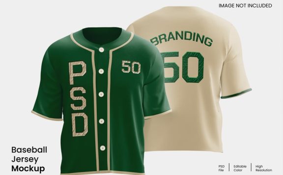 棒球服球服样机 (PSD)