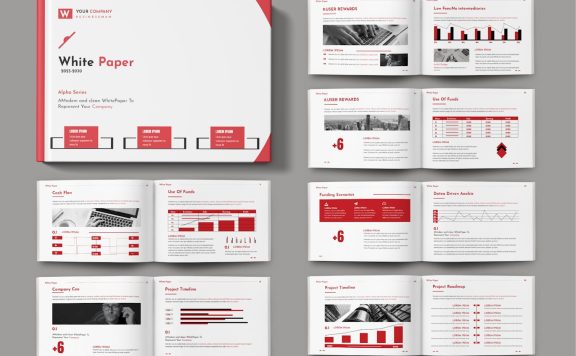 白皮书画册设计模版 (INDD)