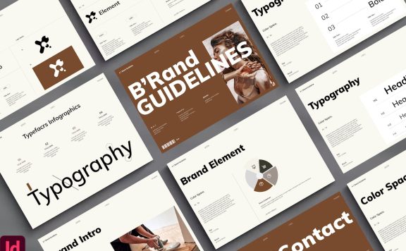 品牌指南模板 (INDD)