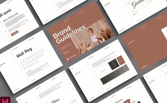 品牌指南模板 (INDD)